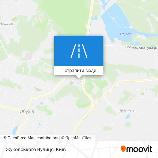Карта Жуковського Вулиця