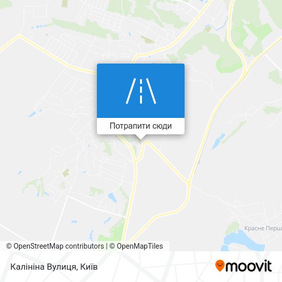Карта Калініна Вулиця