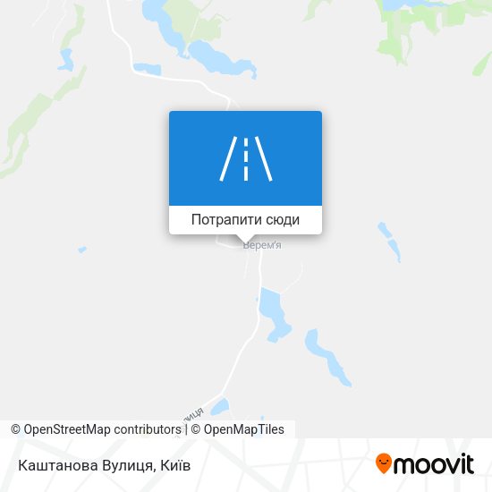 Карта Каштанова Вулиця