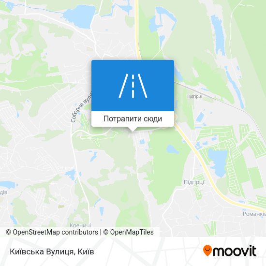 Карта Київська Вулиця