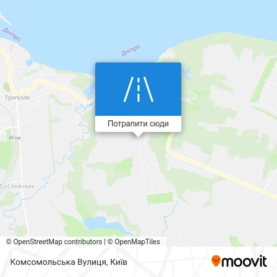 Карта Комсомольська Вулиця