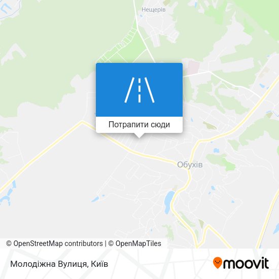 Карта Молодіжна Вулиця