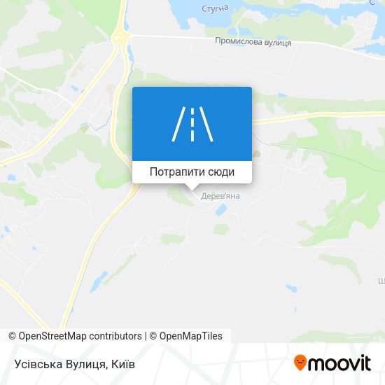 Карта Усівська Вулиця