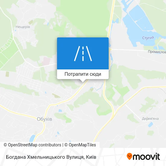 Карта Богдана Хмельницького Вулиця