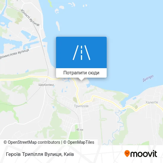 Карта Героїв Трипілля Вулиця