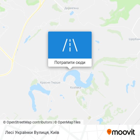 Карта Лесі Українки Вулиця