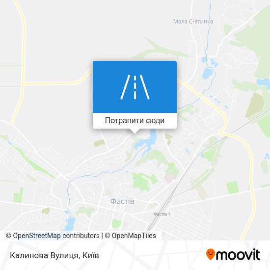 Карта Калинова Вулиця