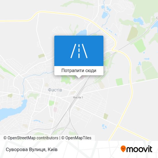Карта Суворова Вулиця