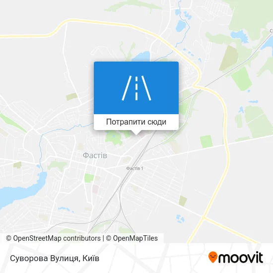 Карта Суворова Вулиця