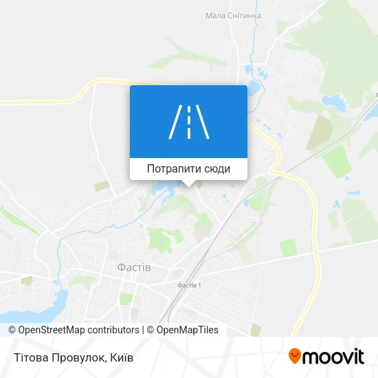 Карта Тітова Провулок