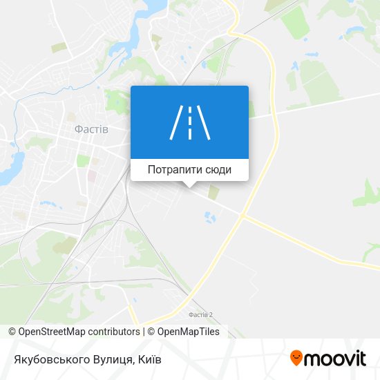 Карта Якубовського Вулиця