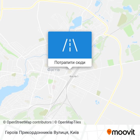 Карта Героїв Прикордонників Вулиця