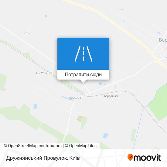 Карта Дружнянський Провулок