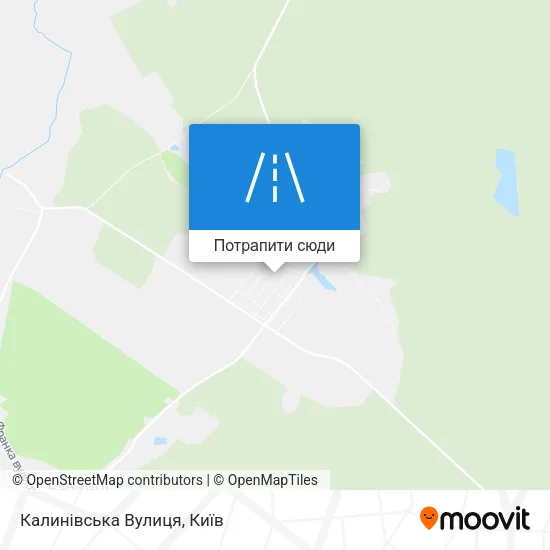 Карта Калинівська Вулиця