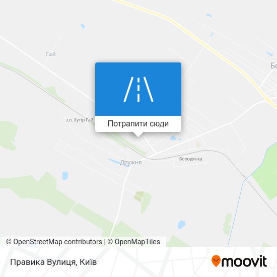 Карта Правика Вулиця