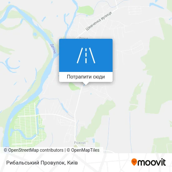 Карта Рибальський Провулок
