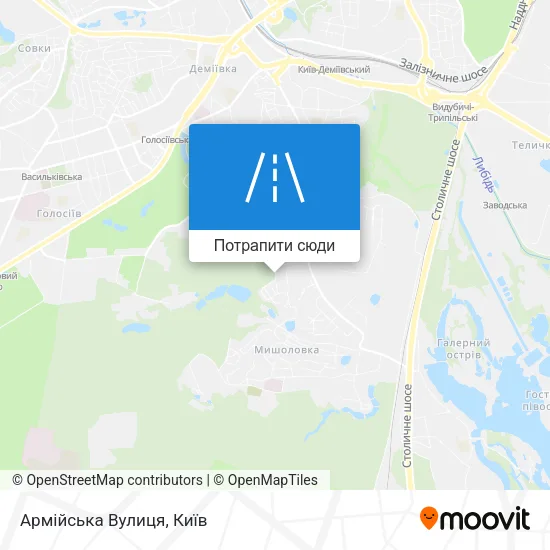 Карта Армійська Вулиця