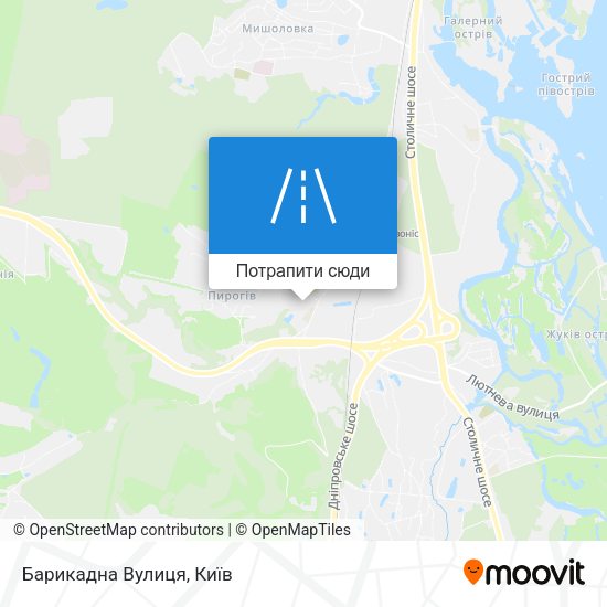 Карта Барикадна Вулиця