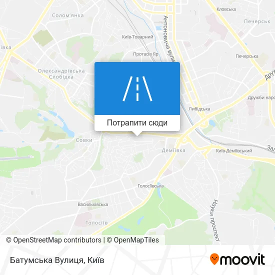 Карта Батумська Вулиця