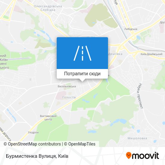 Карта Бурмистенка Вулиця
