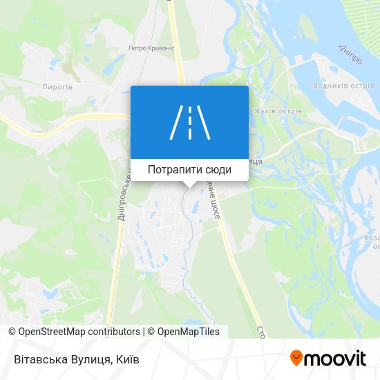 Карта Вітавська Вулиця