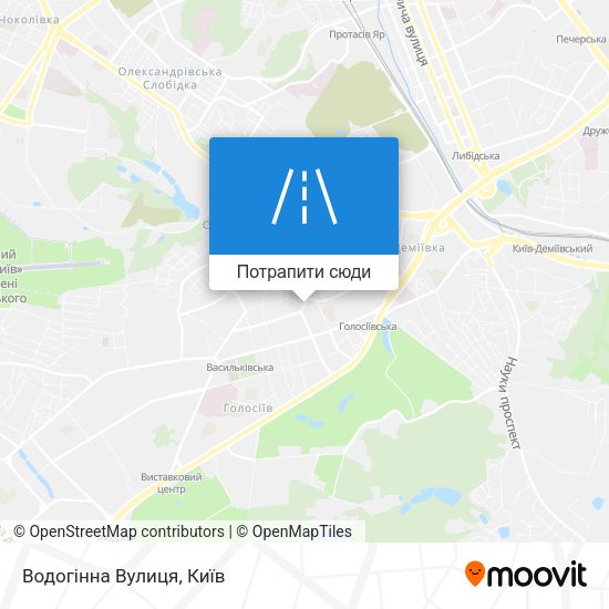Карта Водогінна Вулиця
