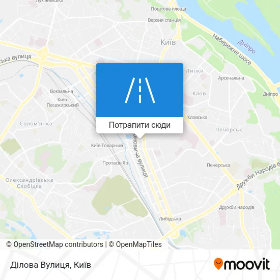 Карта Ділова Вулиця