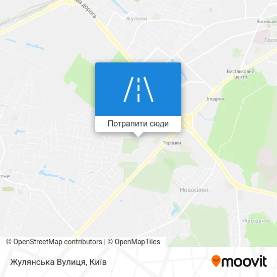 Карта Жулянська Вулиця