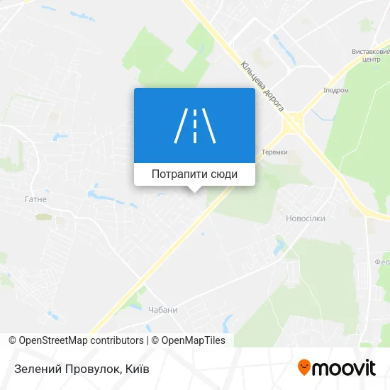 Карта Зелений Провулок