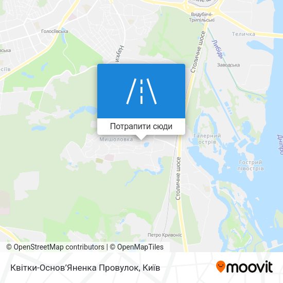 Карта Квітки-Основ’Яненка Провулок