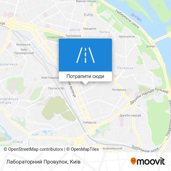 Карта Лабораторний Провулок