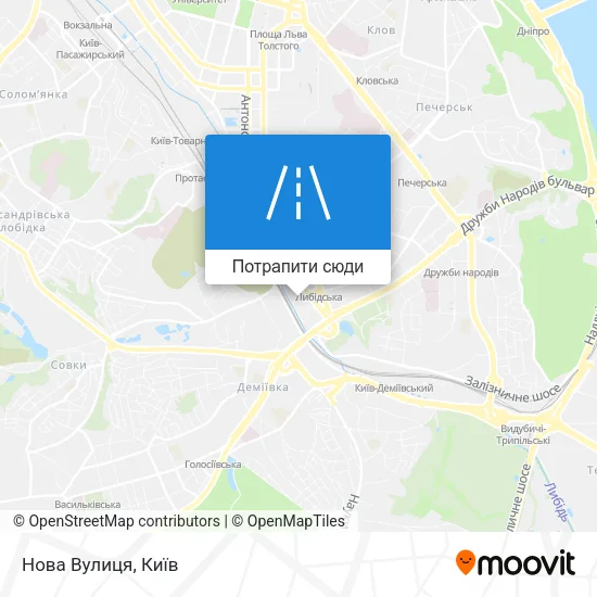 Карта Нова Вулиця