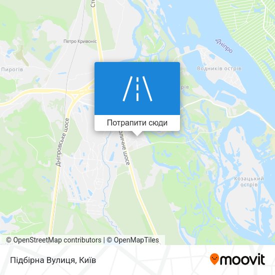 Карта Підбірна Вулиця