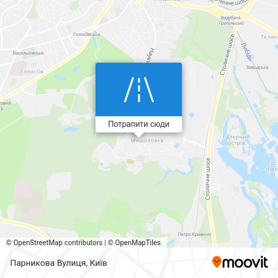 Карта Парникова Вулиця