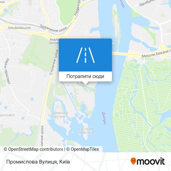 Карта Промислова Вулиця