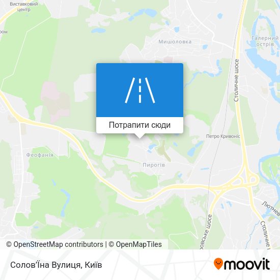 Карта Солов’Їна Вулиця