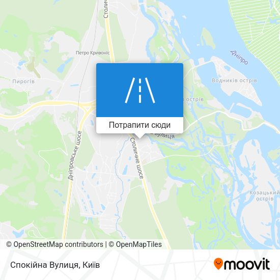 Карта Спокійна Вулиця