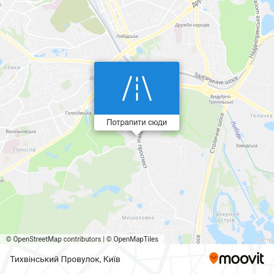 Карта Тихвінський Провулок