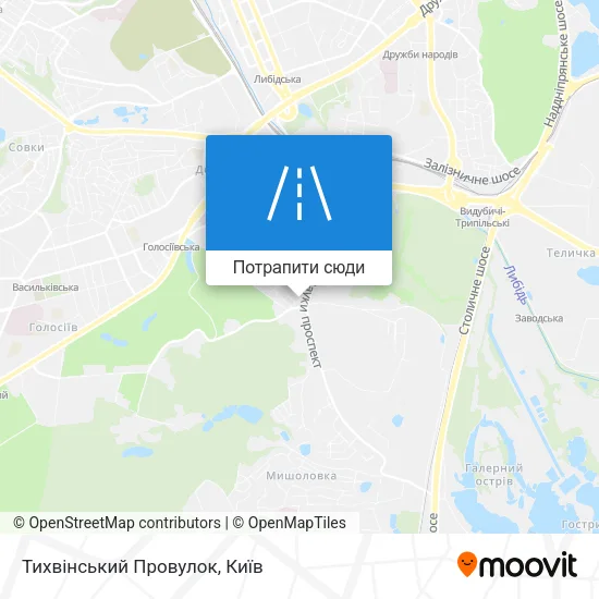 Карта Тихвінський Провулок