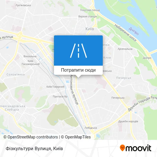 Карта Фізкультури Вулиця