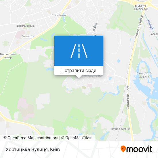 Карта Хортицька Вулиця