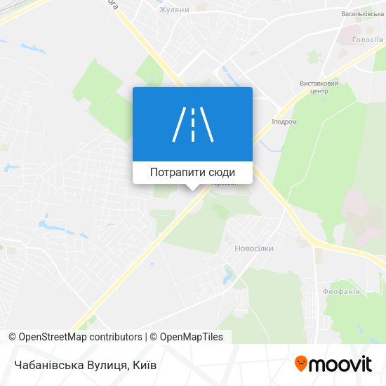 Карта Чабанівська Вулиця