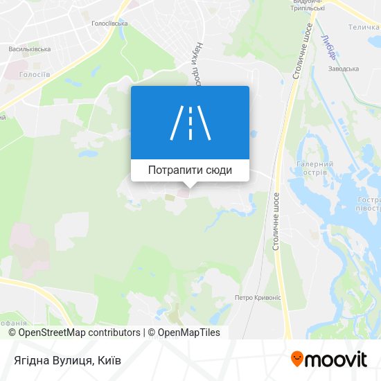Карта Ягідна Вулиця