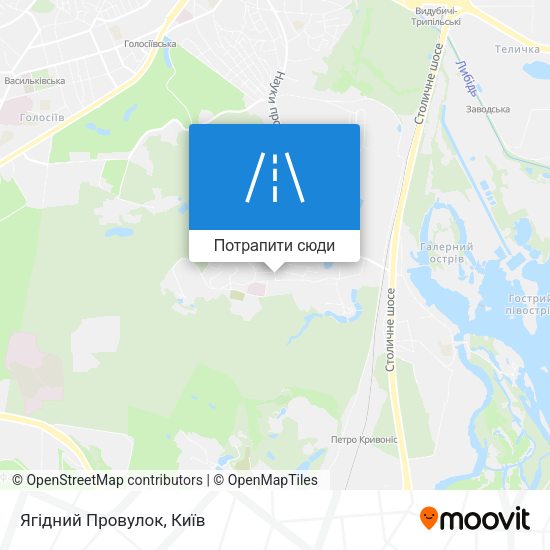Карта Ягідний Провулок