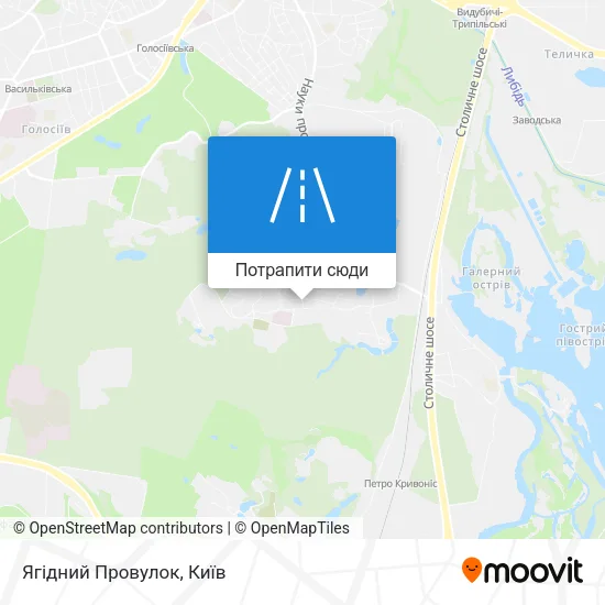 Карта Ягідний Провулок