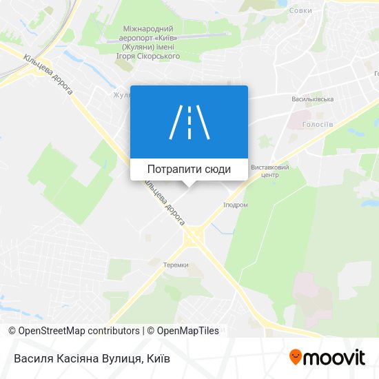 Карта Василя Касіяна Вулиця