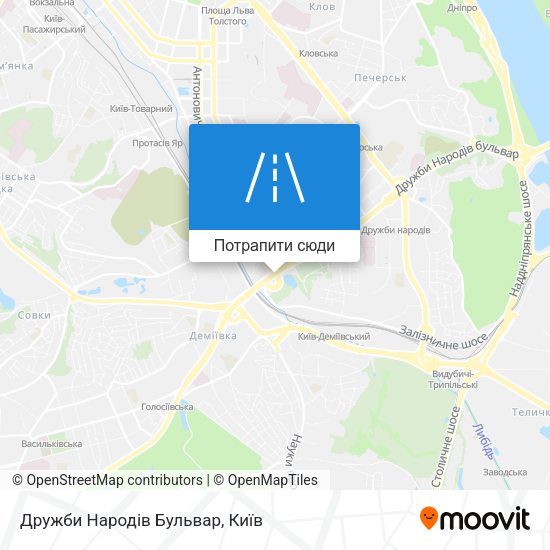 Карта Дружби Народів Бульвар