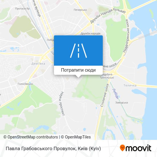 Карта Павла Грабовського Провулок