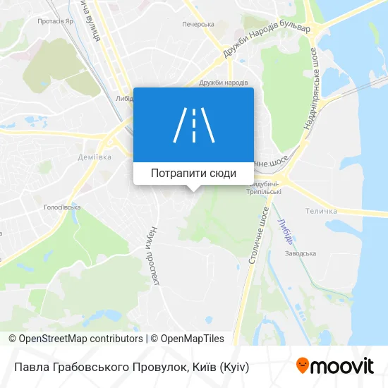Карта Павла Грабовського Провулок