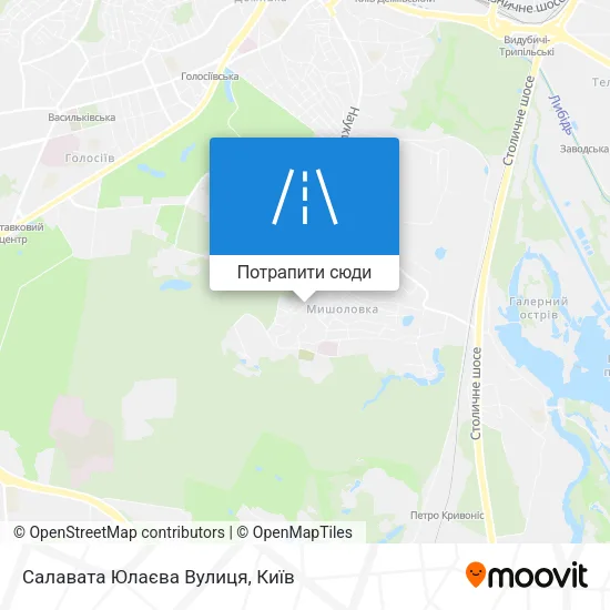 Карта Салавата Юлаєва Вулиця